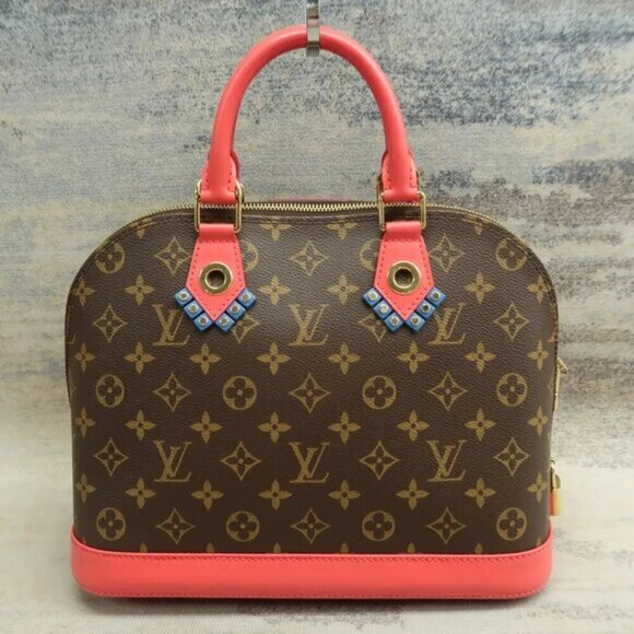 100% Authentic Louis Vuittion Alma Brown Monogram leather Tote 1579-08424 - Picture 2 of 12